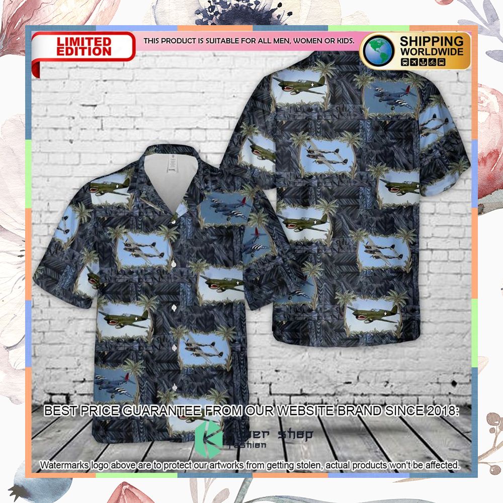 warbirds wwii planes hawaiian shirt 1 299