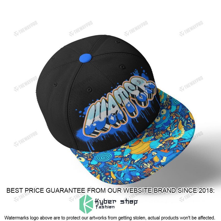 water type pattern graffiti text snapback cap 1 553