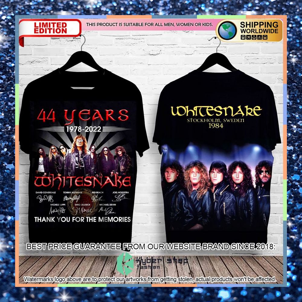 Whitesnake Band 44 Years Thank You For The Memories T Shirt 3 whitesnake band 44 years thank you for the memories t shirt 1 486