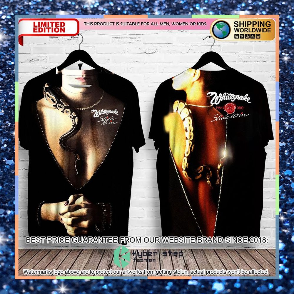 Whitesnake Band Slide It In Album T Shirt 3 whitesnake band slide it in album t shirt 1 234