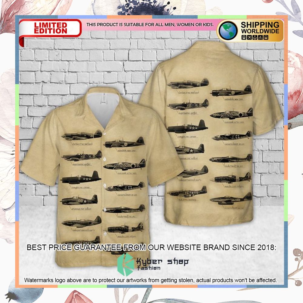 wwii planes hawaiian shirt 1 240