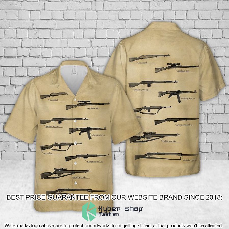 wwii rifles hawaiian shirt 1 475