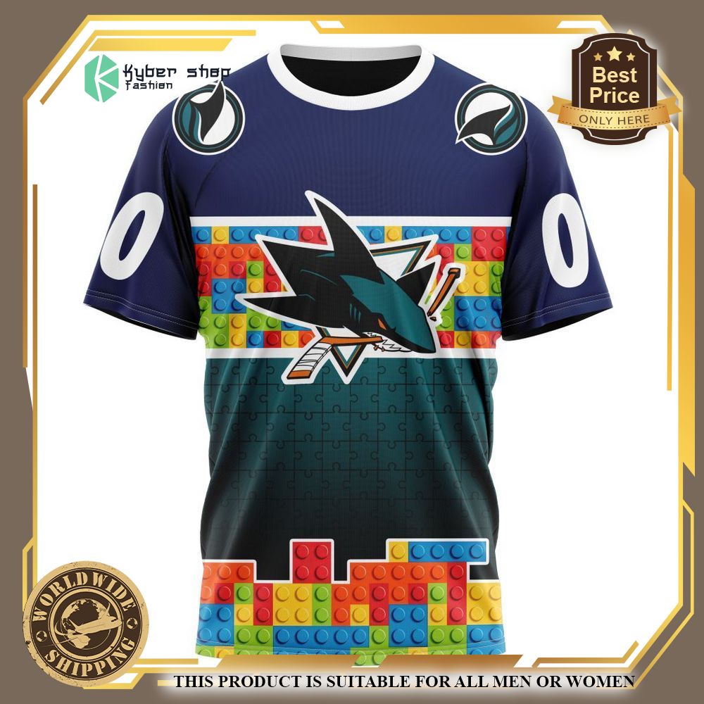 Personalized San Jose Sharks Autism Awareness Shirt, Hoodie 8 personalized san jose sharks autism awareness shirt hoodie 8