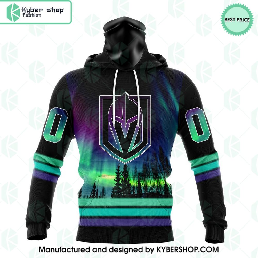 CUSTOM Vegas Golden Knights Northern Lights T Shirt 4 custom vegas golden knights northern lights t shirt 4