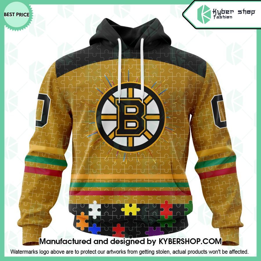 boston bruins fearless aganst autism custom hoodie 1 996