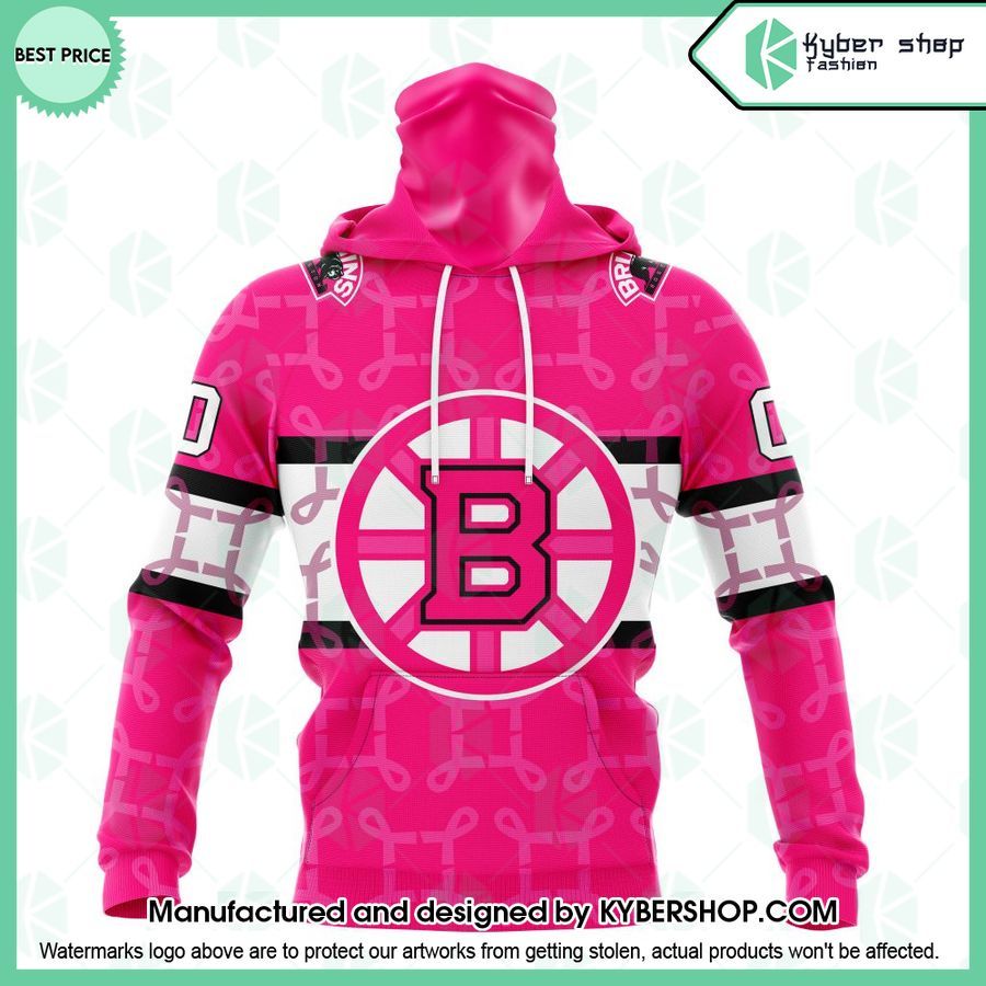 Boston Bruins I Pink I Can In October We Wear Pink Breast Cancer CUSTOM Hoodie 4 boston bruins i pink i can in october we wear pink breast cancer custom hoodie 4 188