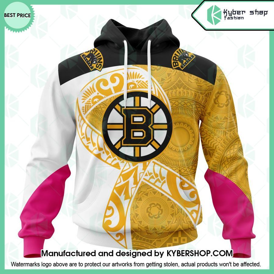boston bruins samoa fights cancer custom hoodie 1 87