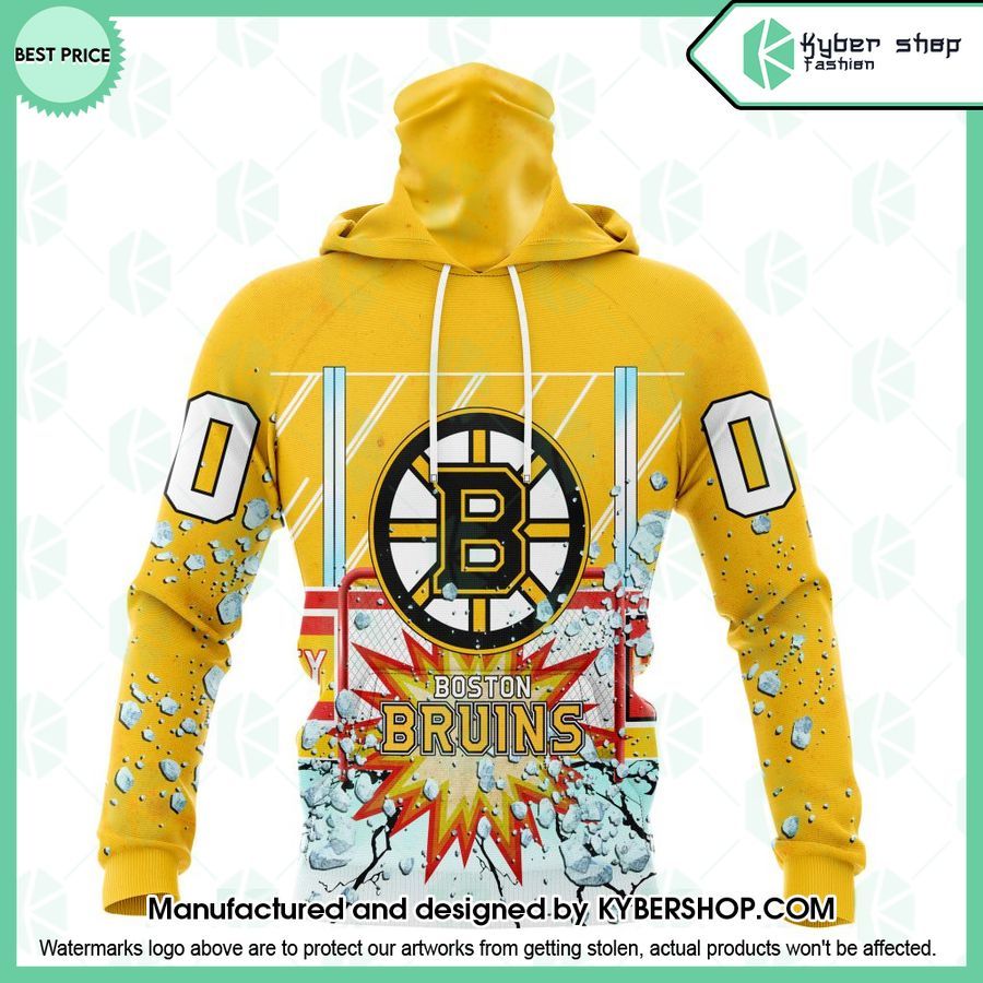 Boston Bruins With Ice Hockey Arena CUSTOM Hoodie 4 boston bruins with ice hockey arena custom hoodie 4 816