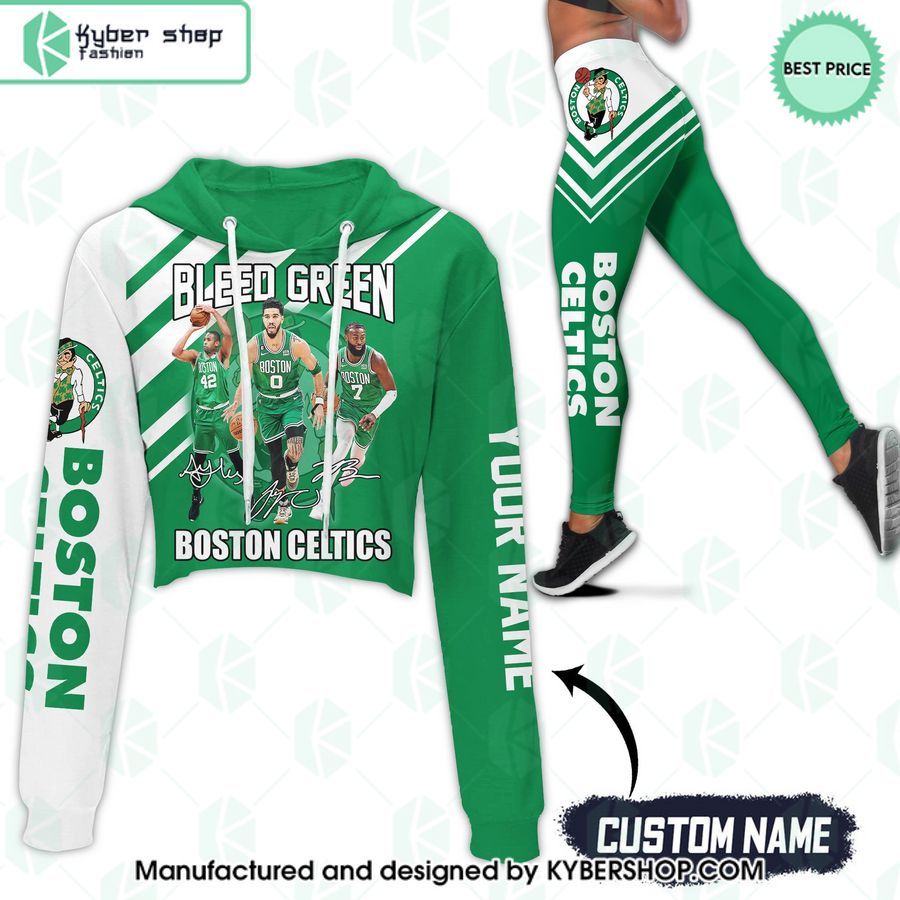 boston celtics bleed green custom crop hoodie leggings 1 181