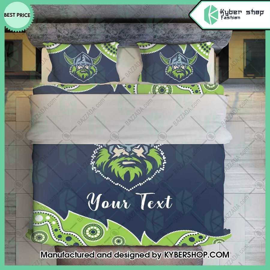 Canberra Raiders Aborigines Custom Bedding Set 3 canberra raiders aborigines custom name bedding set 3 420