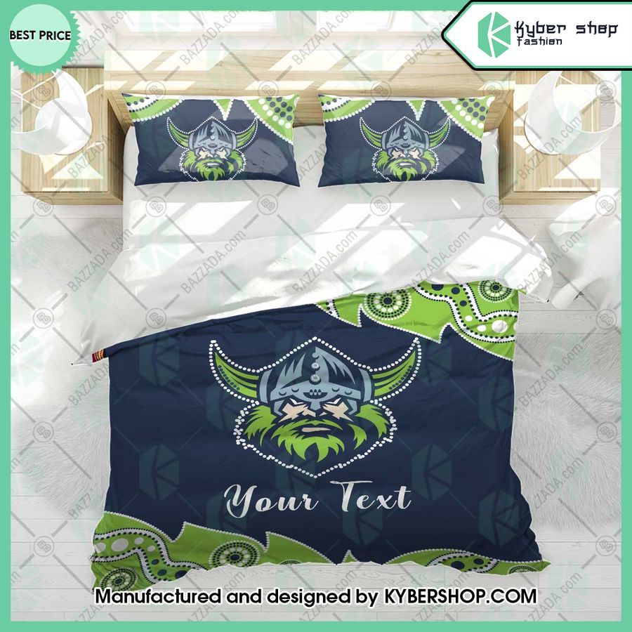 Canberra Raiders Aborigines Custom Bedding Set 4 canberra raiders aborigines custom name bedding set 4 150
