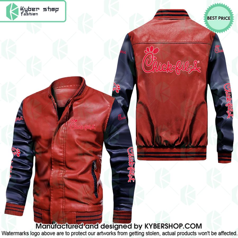 Chick Fil A Leather Bomber Jacket 3 chick fil a leather bomber jacket 3 768