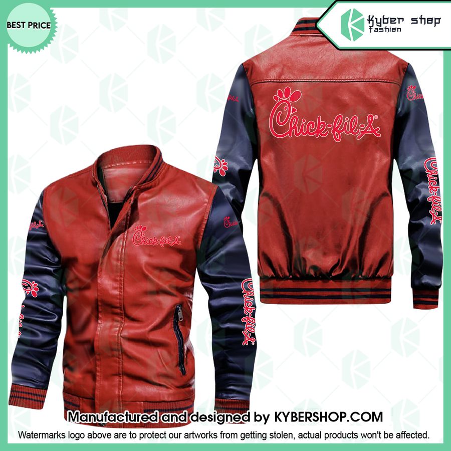 Chick Fil A Leather Bomber Jacket 6 chick fil a leather bomber jacket 3 859