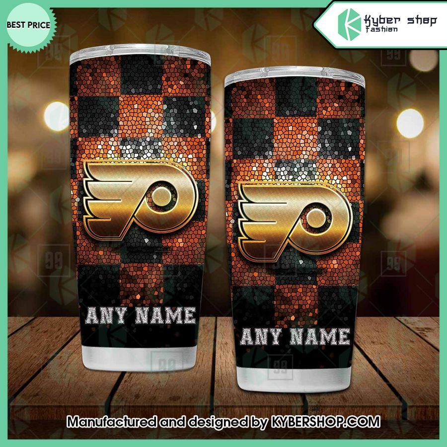 Custom NHL Philadelphia Flyers Glitter Mosaic Tumbler 3 custom nhl philadelphia flyers mosaic tumbler 3 98