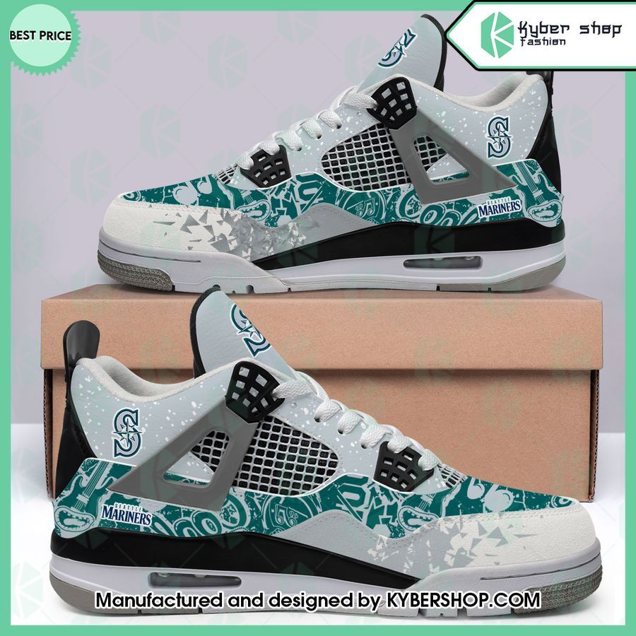 custom seattle mariners air jordan 4 shoes 1 380
