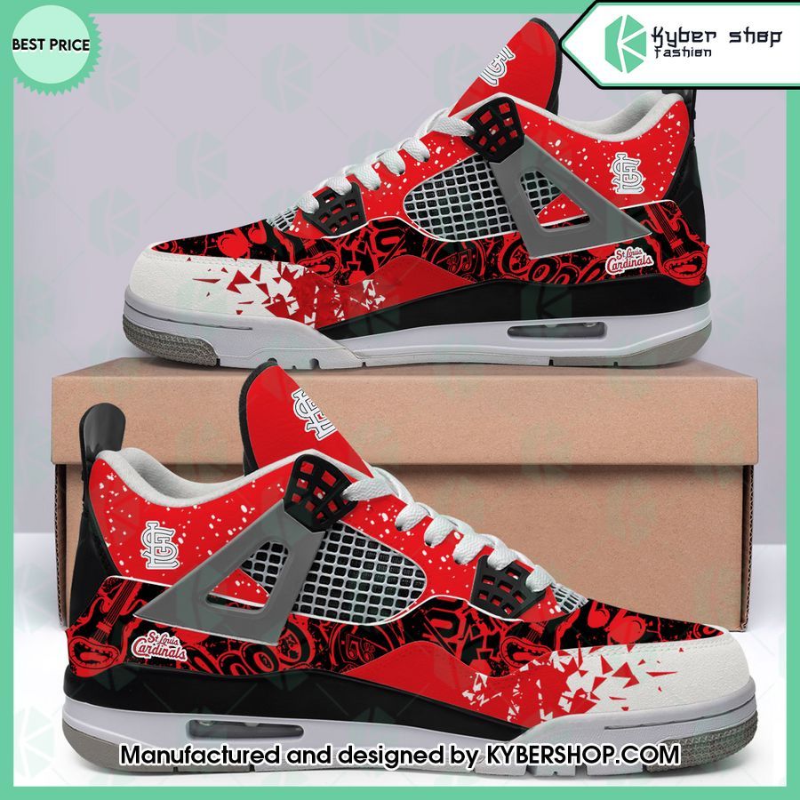 custom st louis cardinals air jordan 4 shoes 2 29