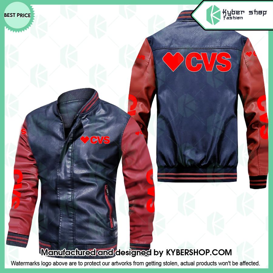 CVS Leather Bomber Jacket 5 cvs leather bomber jacket 2 256