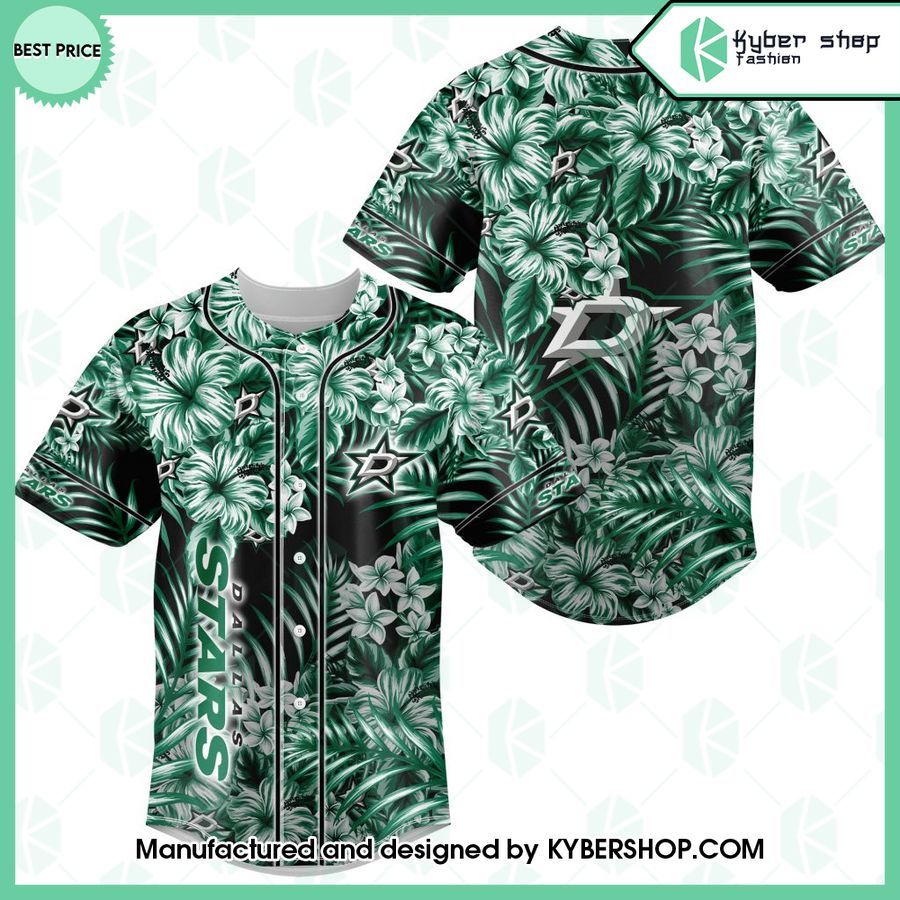 dallas stars hawaiian design baseball jersey 1 843