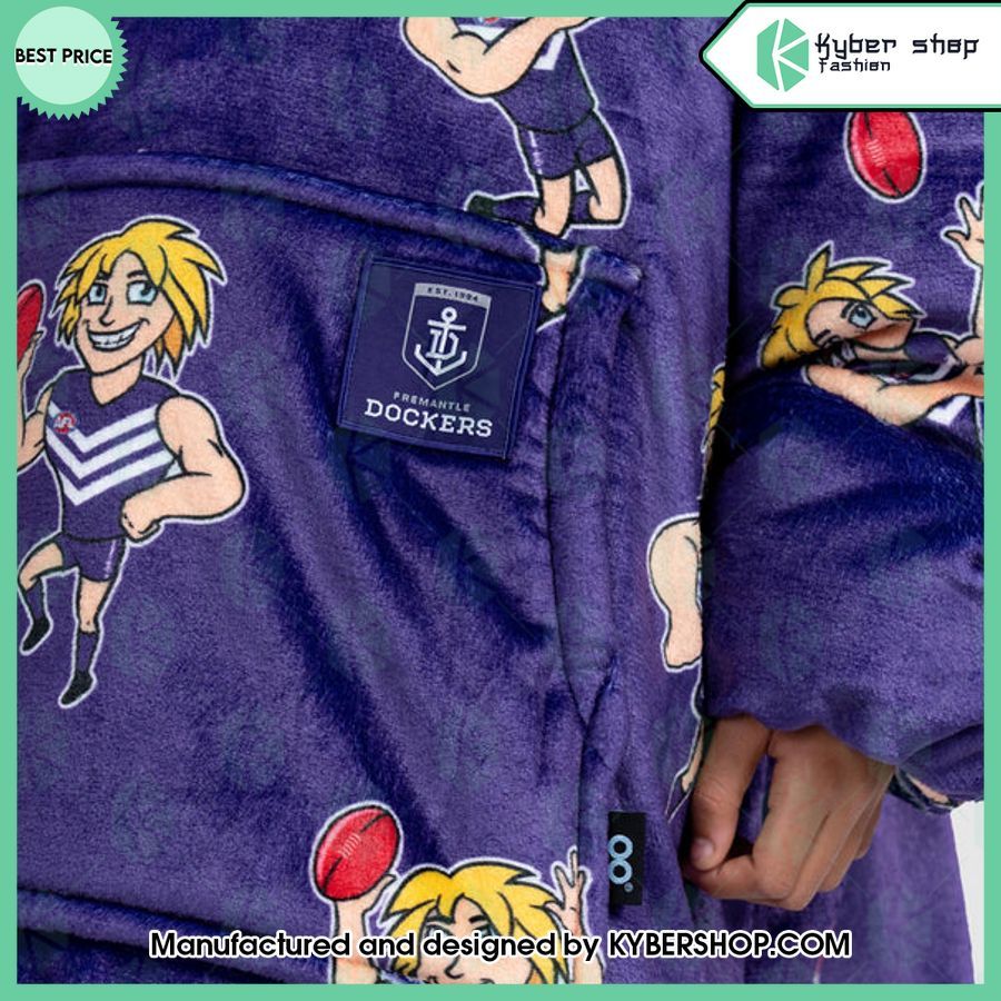 Fremantle AFL Kids Oodie Blanket Hoodie 3 fremantle afl kids oodie blanket hoodie 3 490