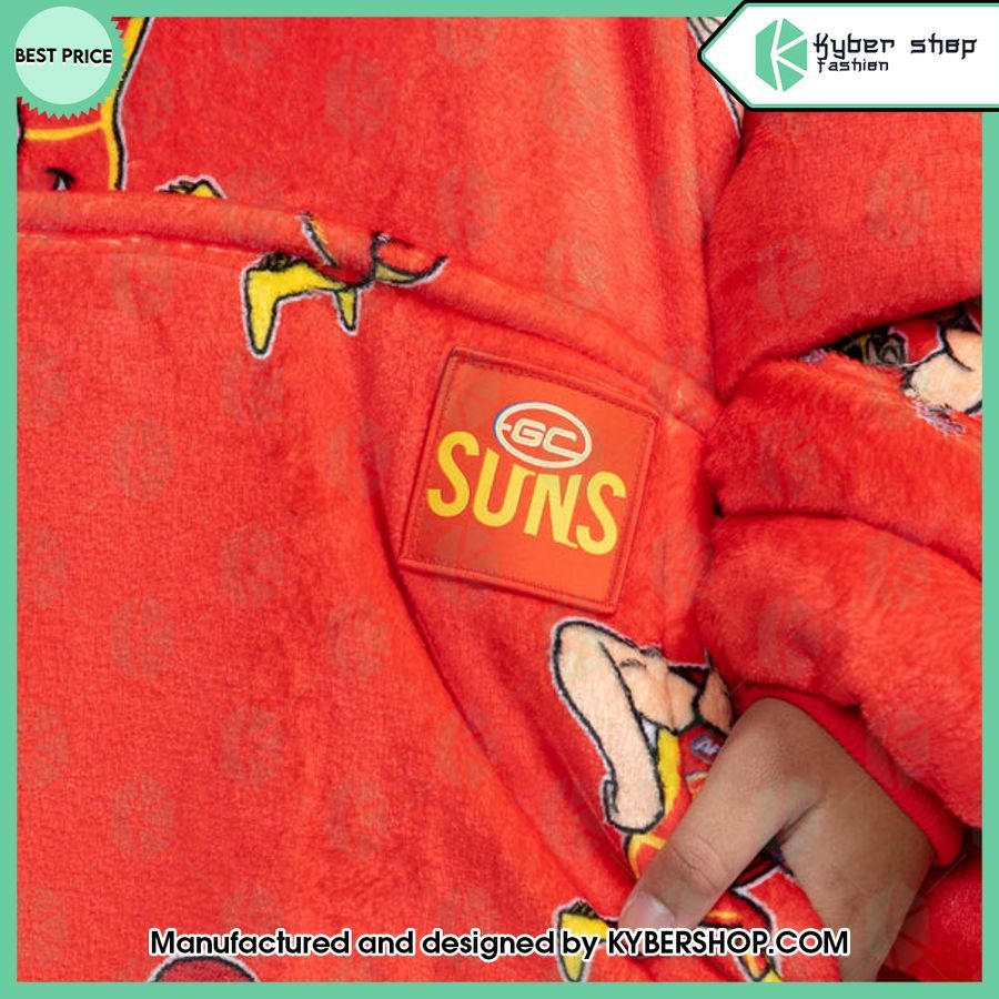 Gold Coast Suns AFL Oodie Blanket Hoodie 3 gold coast suns afl oodie blanket hoodie 3 356