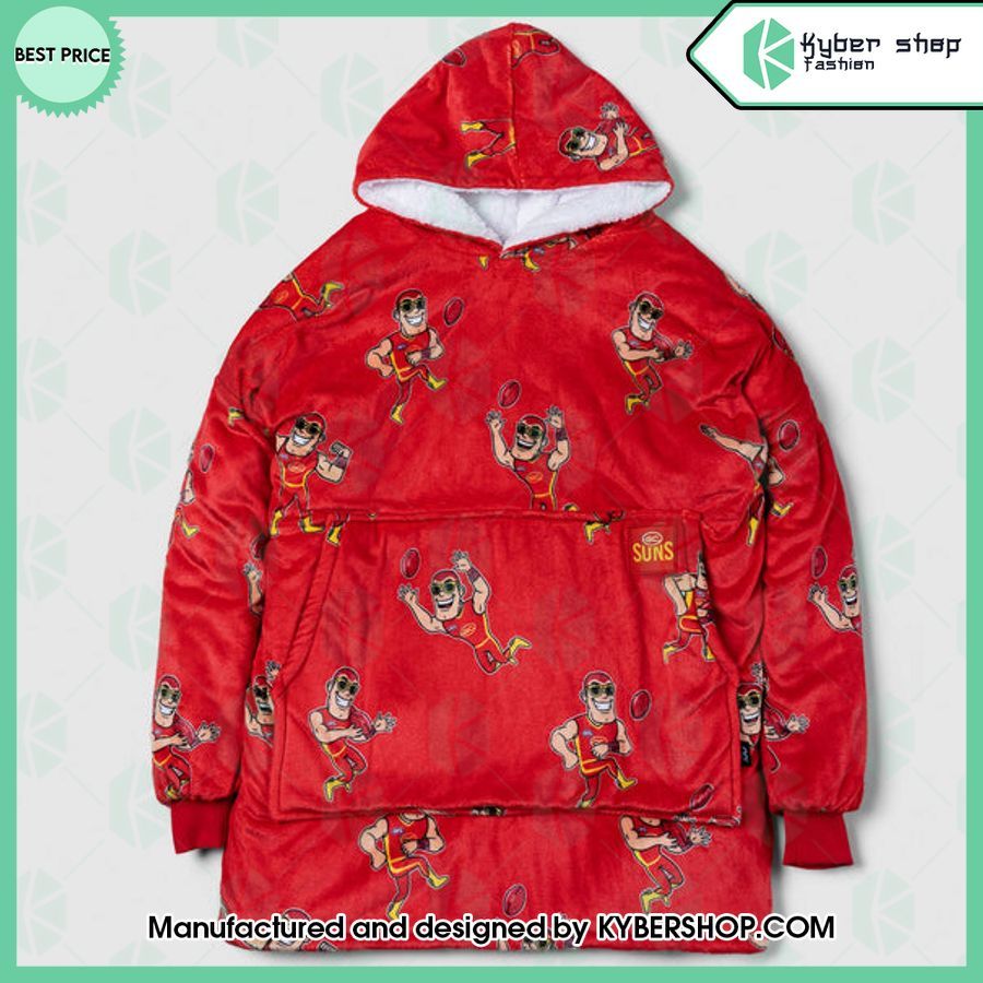 Gold Coast Suns AFL Oodie Blanket Hoodie 4 gold coast suns afl oodie blanket hoodie 4 11