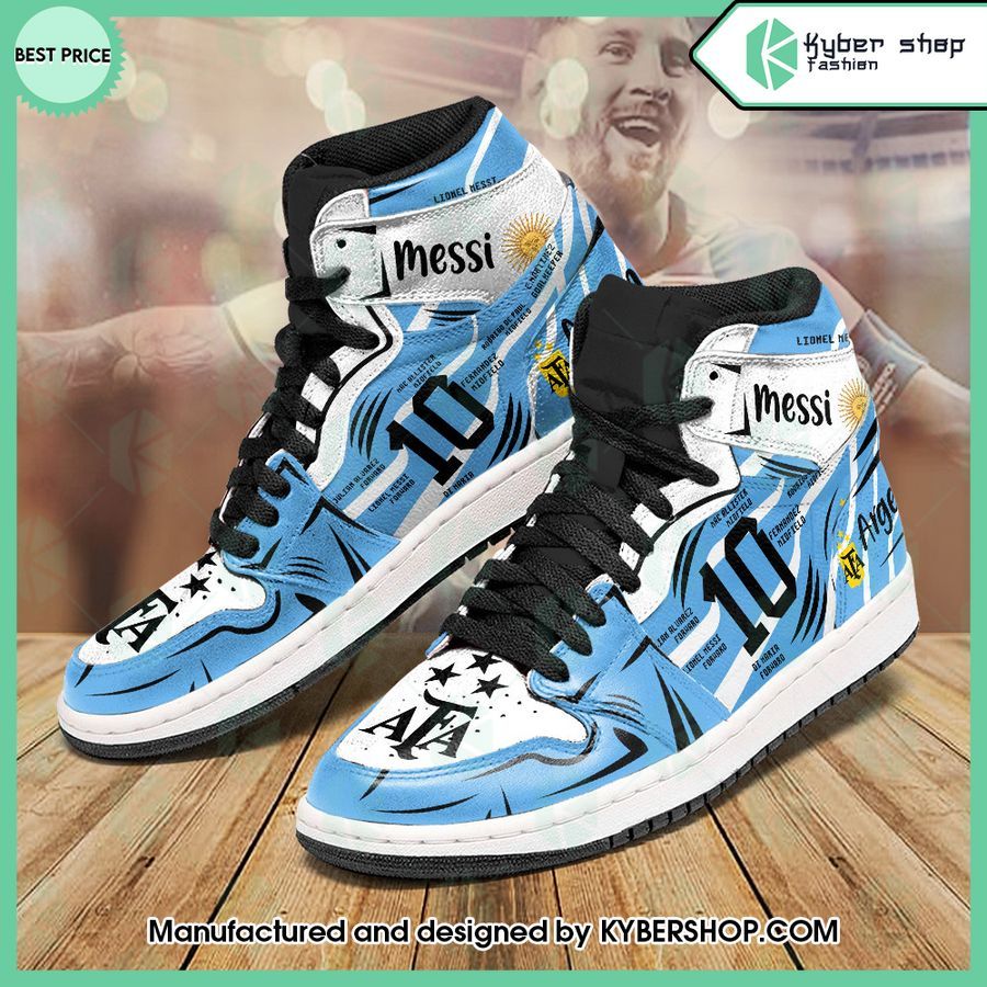 lionel messi 10 argentina air jordan high top shoes 2 718