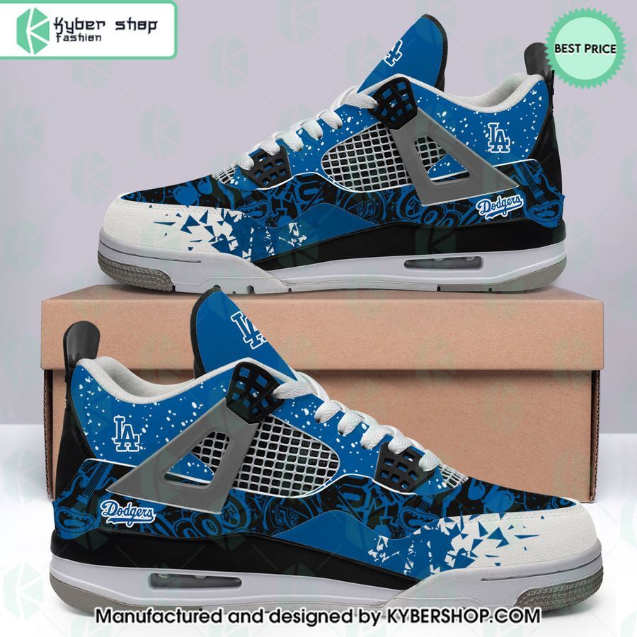 los angeles dodgers mlb air jordan 4 shoes 1 13
