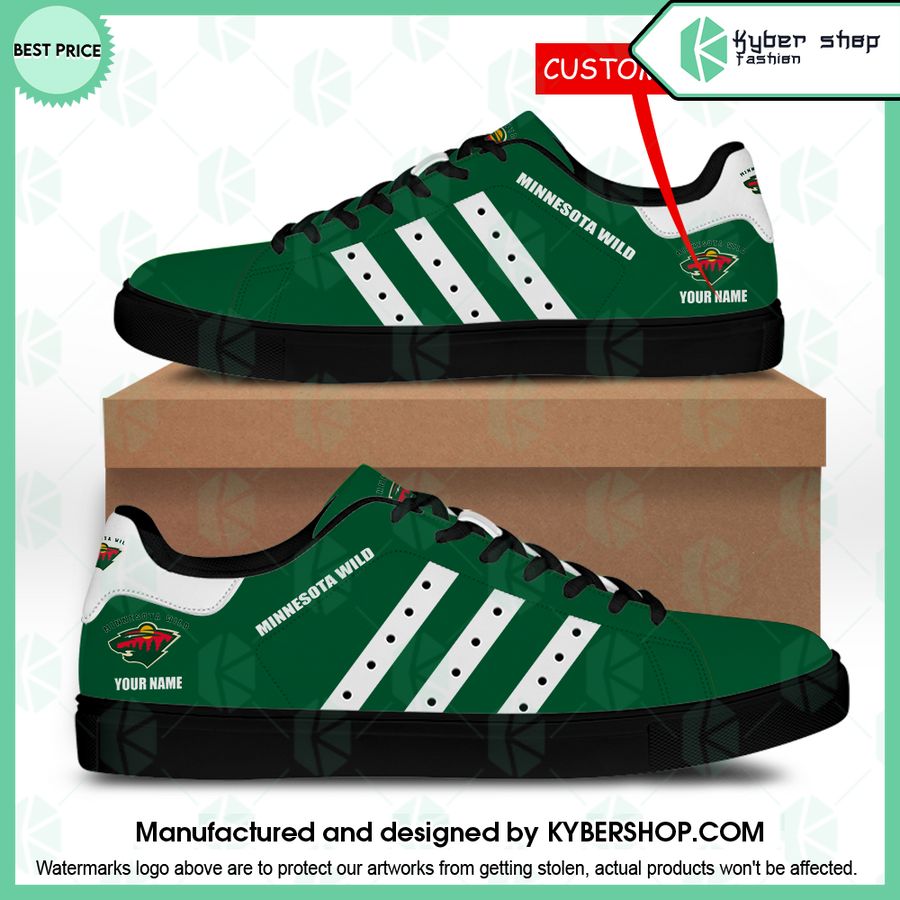 Minnesota Wild CUSTOM Stan Smith Shoes 3 minnesota wild custom stan smith shoes 1 573