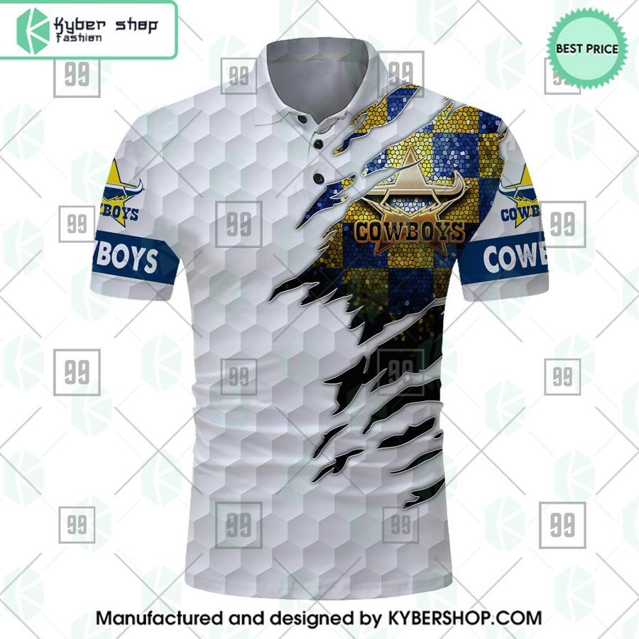 nrl north queensland cowboys golf custom polo shirt 2 614