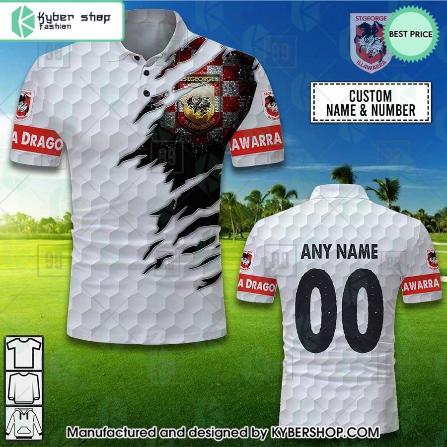 nrl st george illawarra dragons golf custom polo shirt 1 51