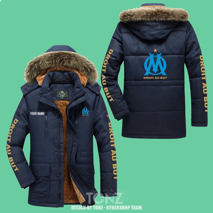 olympique marseille custom parka jacket 1 595