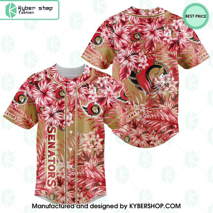 ottawa senators hawaiian design baseball jersey 1 65