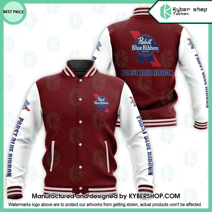Pabst Blue Ribbon Baseball Jacket 6 pabst blue ribbon baseball jacket 3 685