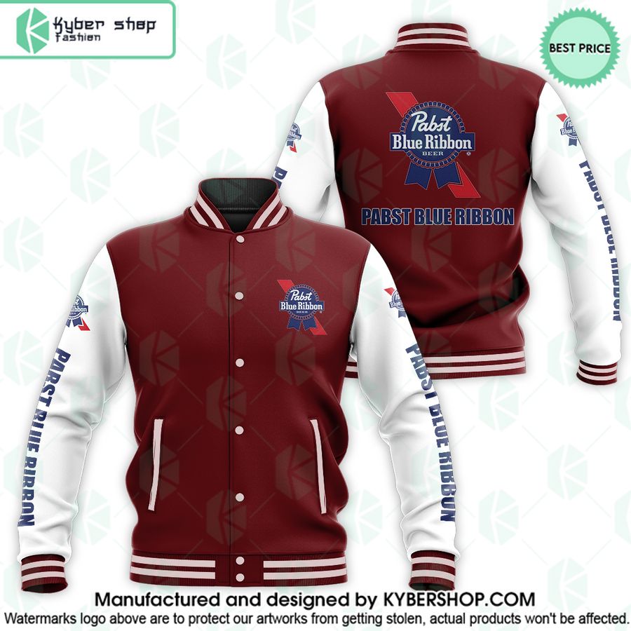 Pabst Blue Ribbon Baseball Jacket 3 pabst blue ribbon baseball jacket 3 81