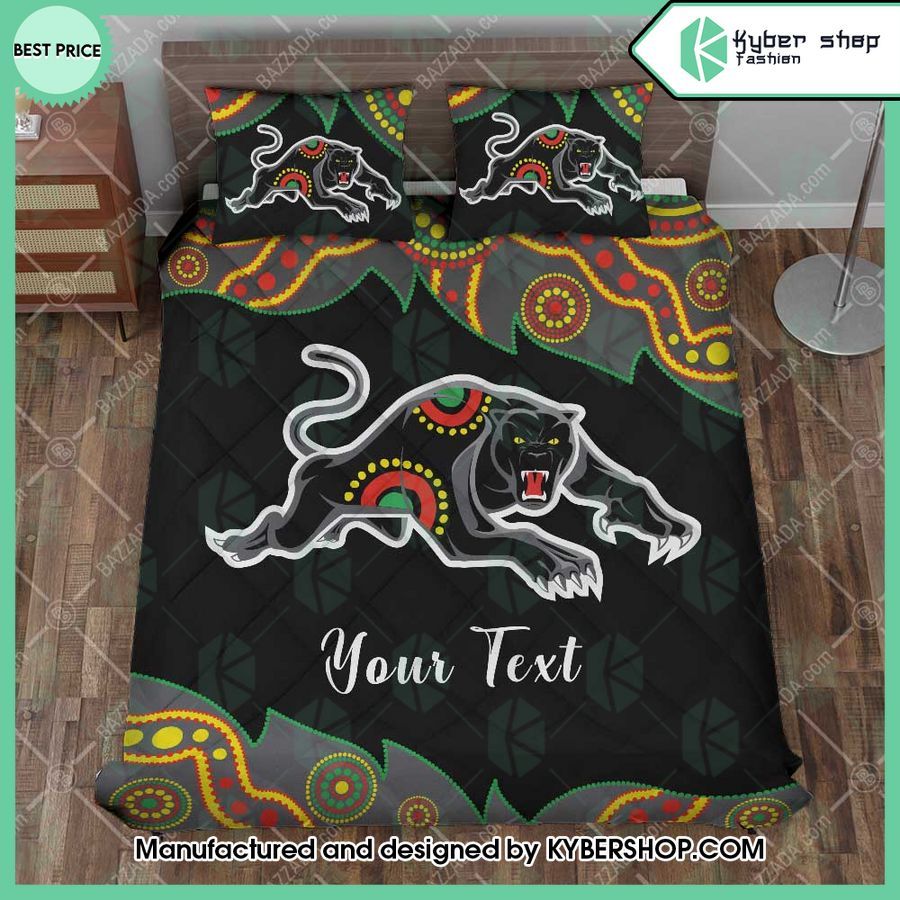 penrith panthers aborigines custom name bedding set 1 837