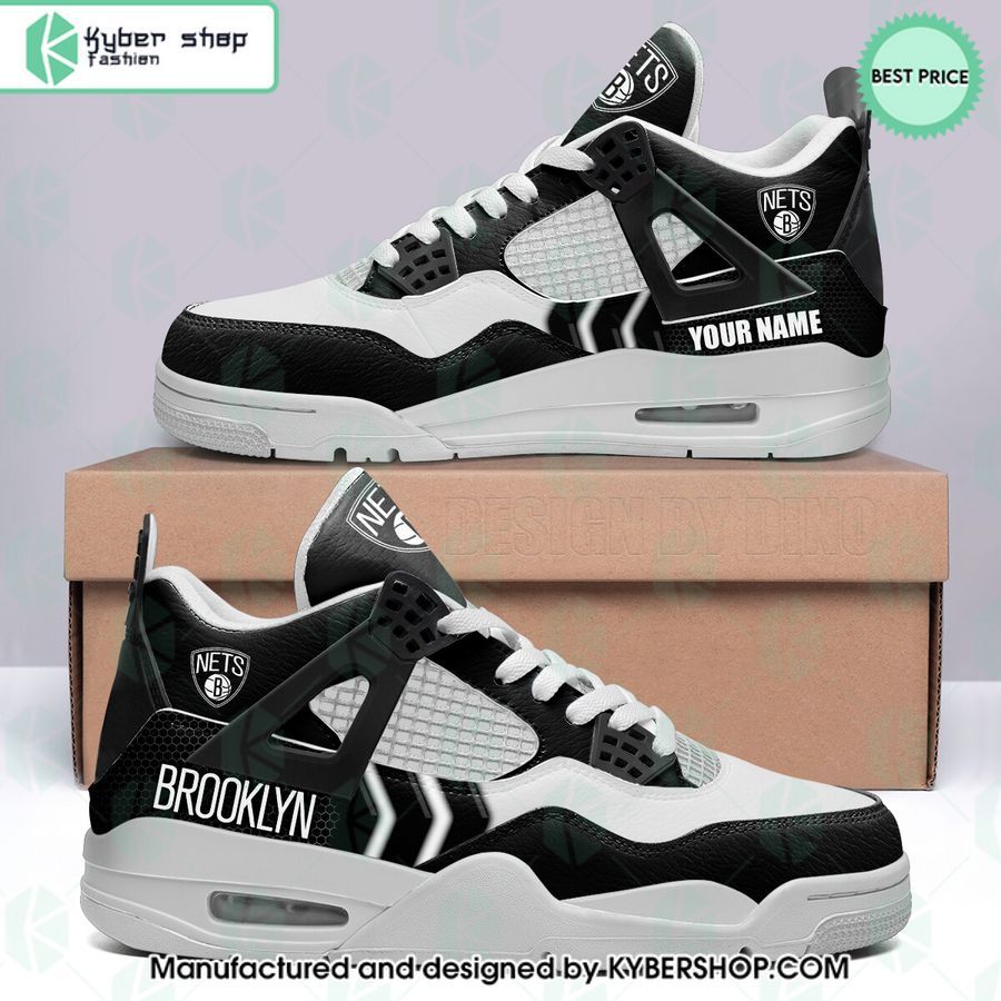 personalized brooklyn nets air jordan 4 shoes 1 65