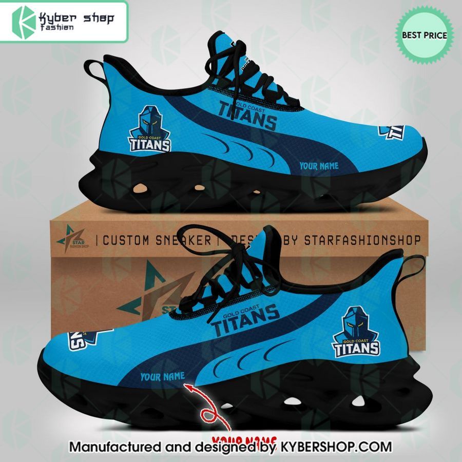 Personalized Gold Coast Titans Max Soul Shoes 4 personalized gold coast titans max soul shoes 4 992