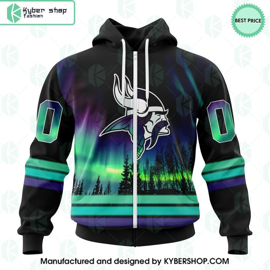Personalized NFL Minnesota Vikings Northern Lights Shirt, Hoodie 11 personalized nfl minnesota vikings northern lights shirt hoodie 2 507