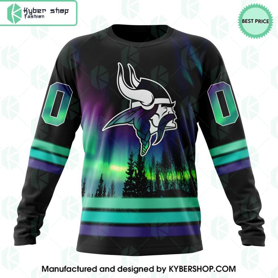 Personalized NFL Minnesota Vikings Northern Lights Shirt, Hoodie 15 personalized nfl minnesota vikings northern lights shirt hoodie 6 535