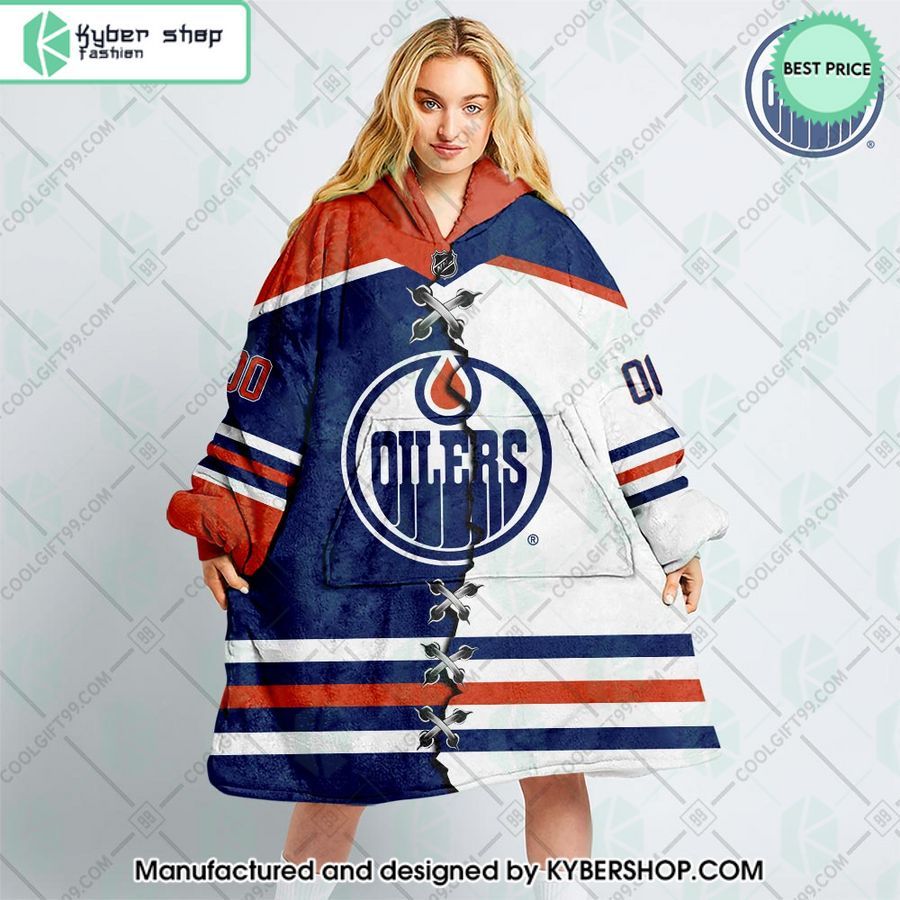 Personalized NHL Edmonton Oilers Mix Jersey Oodie Blanket Hoodie 5 personalized nhl edmonton oilers mix jersey oodie blanket hoodie 5 222