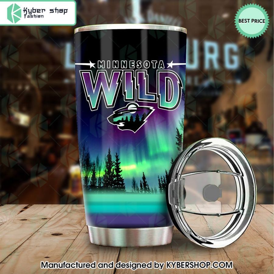 personalized nhl minnesota wild special design with northern lights tumbler 2 701