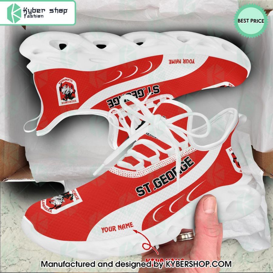 Personalized St. George Illawarra Dragons Max Soul Shoes 3 personalized st george illawarra dragons max soul shoes 3 890