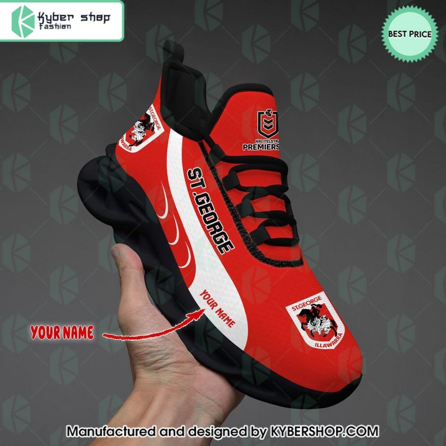 Personalized St. George Illawarra Dragons Max Soul Shoes 4 personalized st george illawarra dragons max soul shoes 4 390