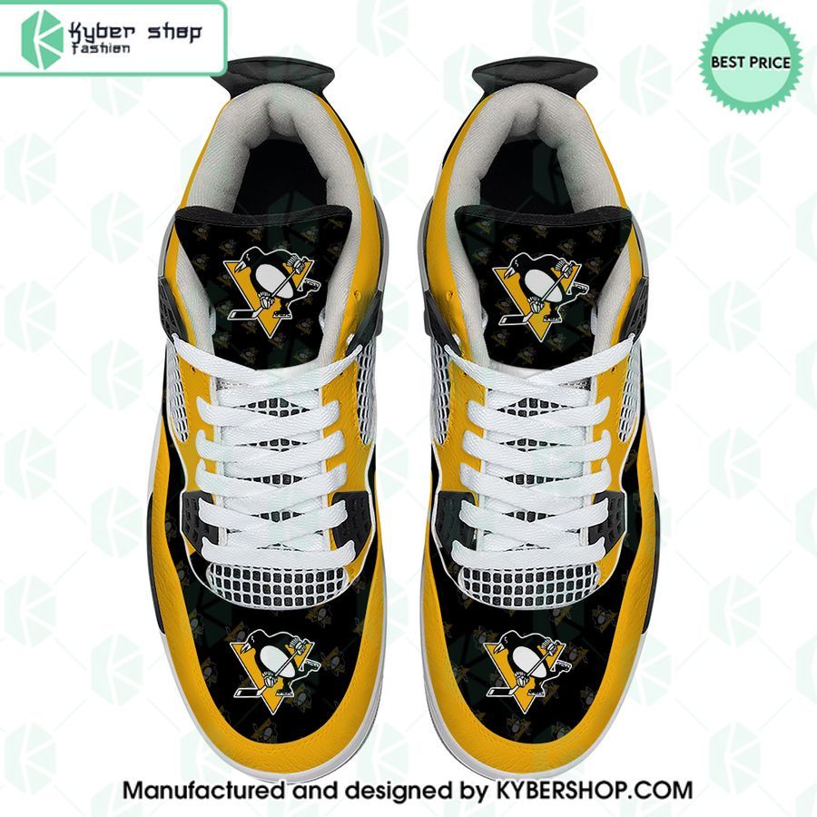 Pittsburgh Penguins Air Jordan 4 Shoes 3 pittsburgh penguins air jordan 4 shoes 3 163