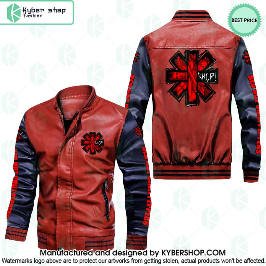 Red Hot Chili Peppers Leather Bomber Jacket 3 red hot chili peppers leather bomber jacket 3 53