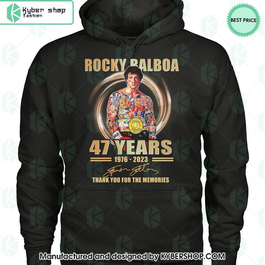 Rocky Balboa 47 Years Thank You For The Memories Shirt, Hoodie 4 rocky balboa 47 years thank you for the memories shirt hoodie 4 560
