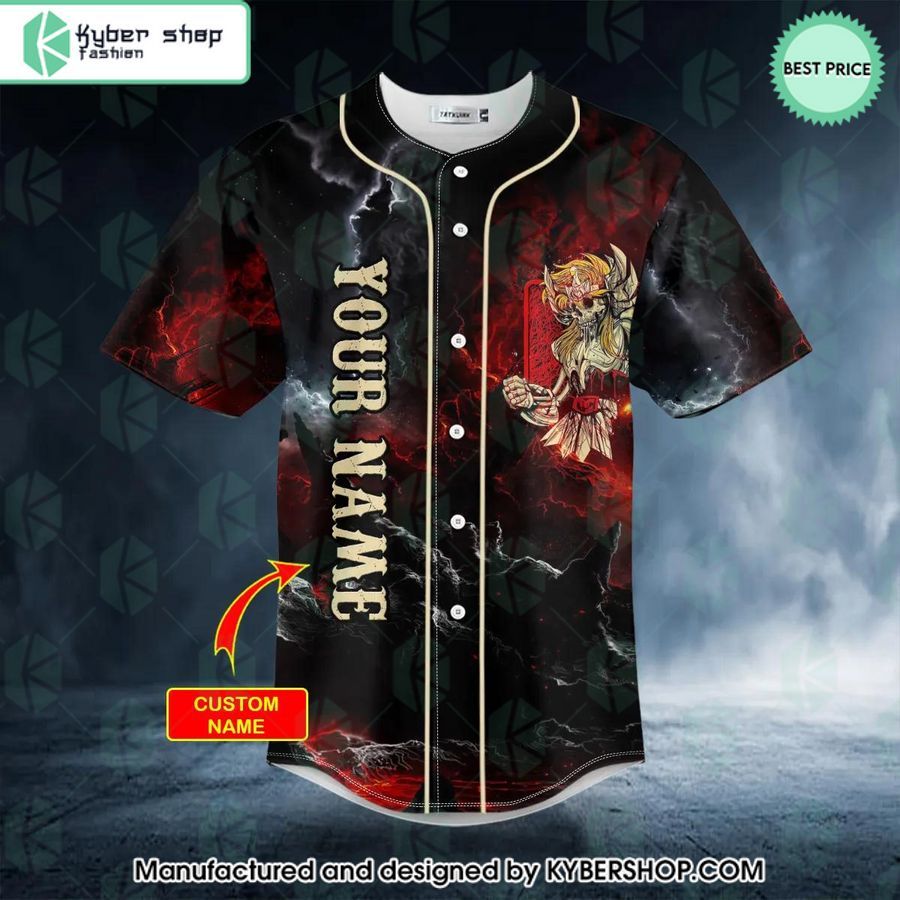Saint Seiya Athena Skull CUSTOM Baseball Jersey 3 saint seiya athena skull custom baseball jersey 3 727