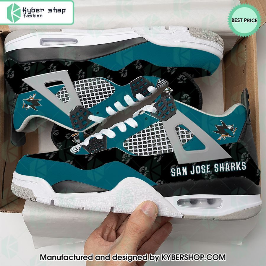 san jose sharks air jordan 4 shoes 2 637