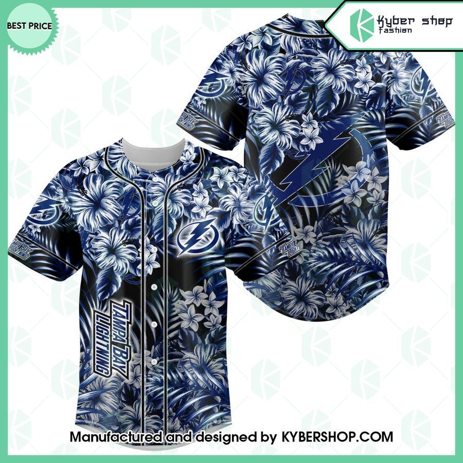 tampa bay lightning hawaiian design baseball jersey 1 631