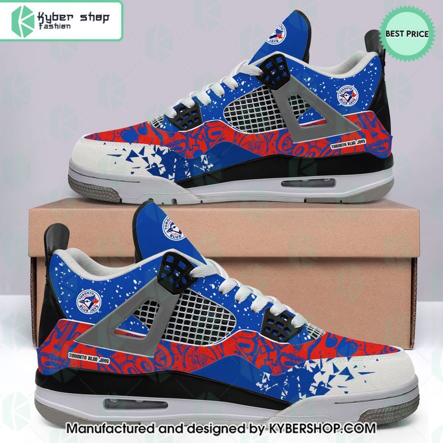 toronto blue jays air jordan 4 shoes 1 942